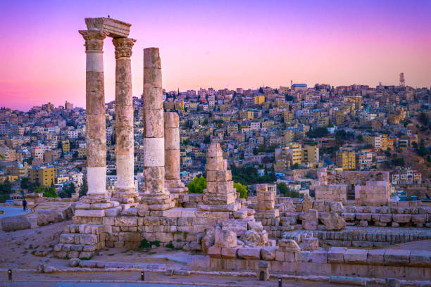 Amman Citadel at Sunset